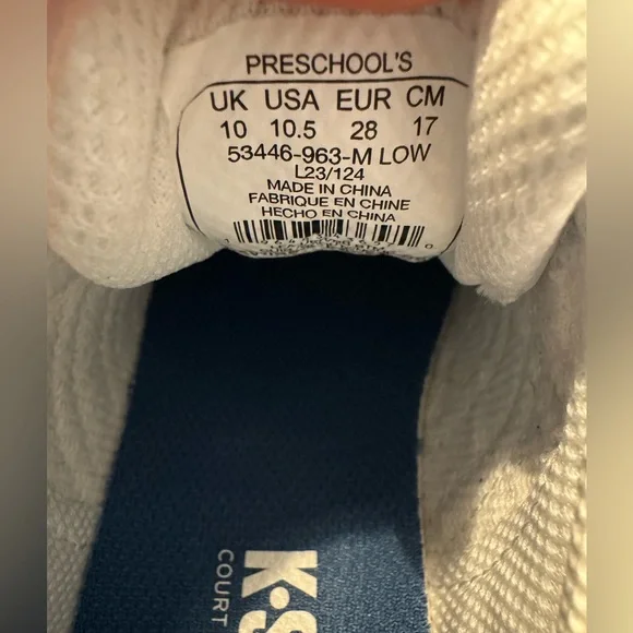 Swiss Kid's Classic VN Velcro Sneaker size 10 - Picture 7 of 9